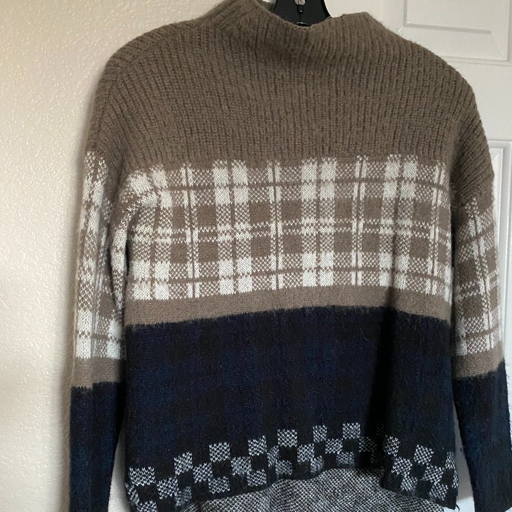 Silence + Noise Checkered Sweater XS